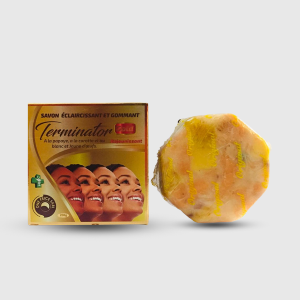 Savon Eclaircissant et Gommant Terminator Rajeunissant Gold 200g