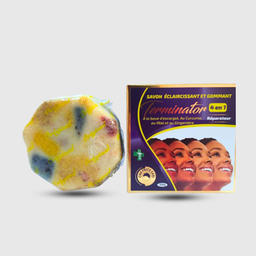 [00267] Savon Eclaircissant et Gommant Terminator Réparateur 4en1 200g